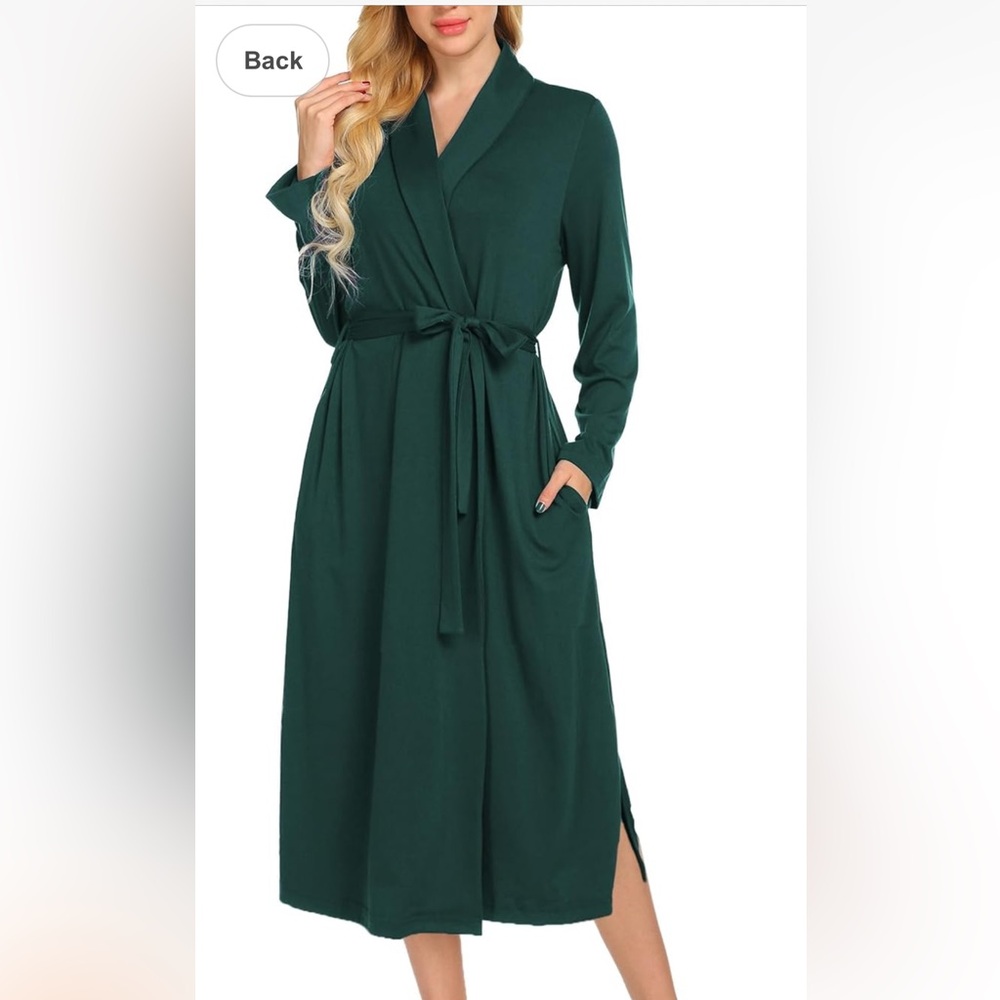 Elegant dark green robe (M and L size available)